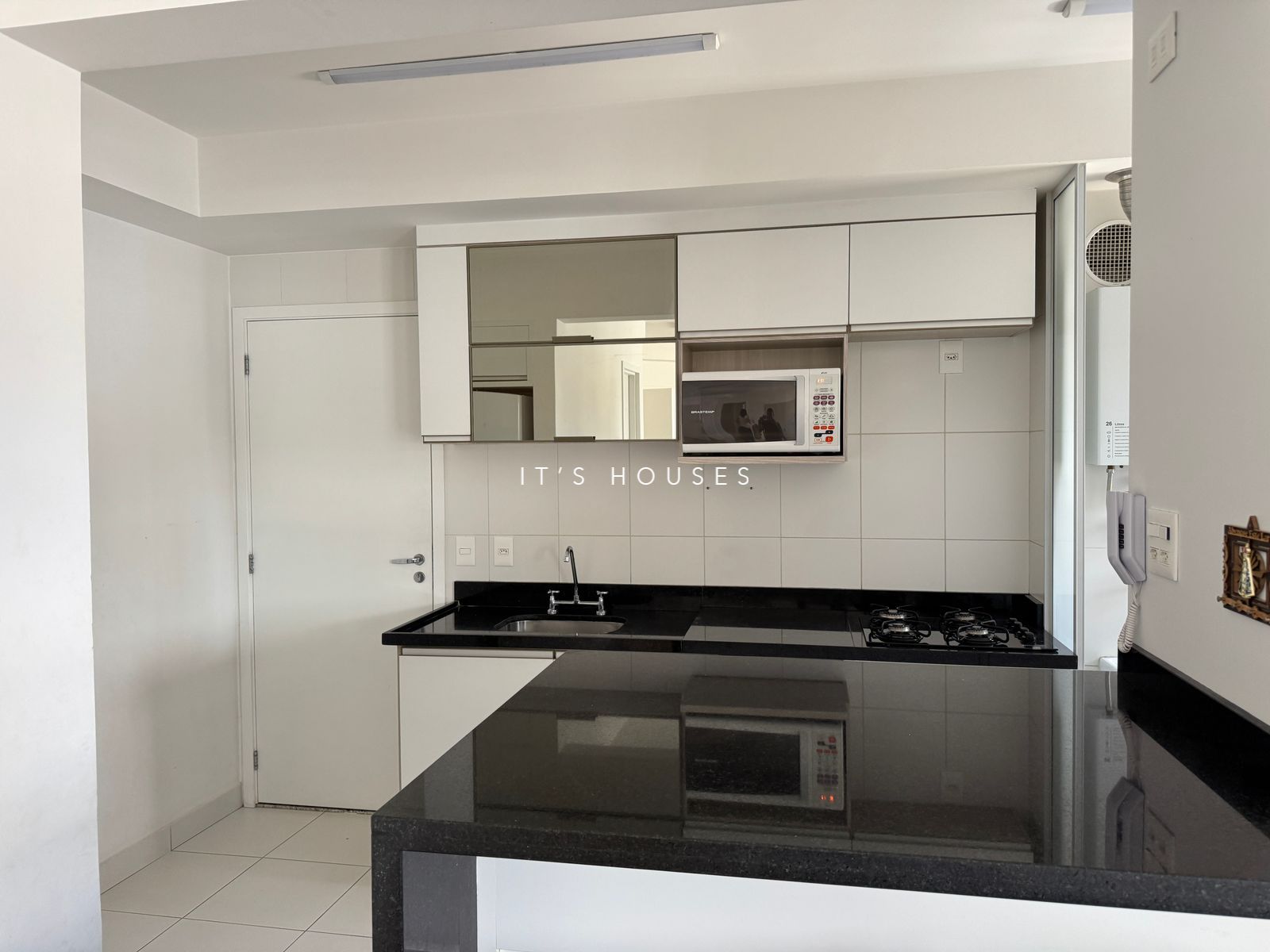Cozinha e área gourmet apartamento à venda ou para alugar em Bellini Alphaville, Alphaville, Barueri — 1 suíte, 109 m² — imagem 3 de 27