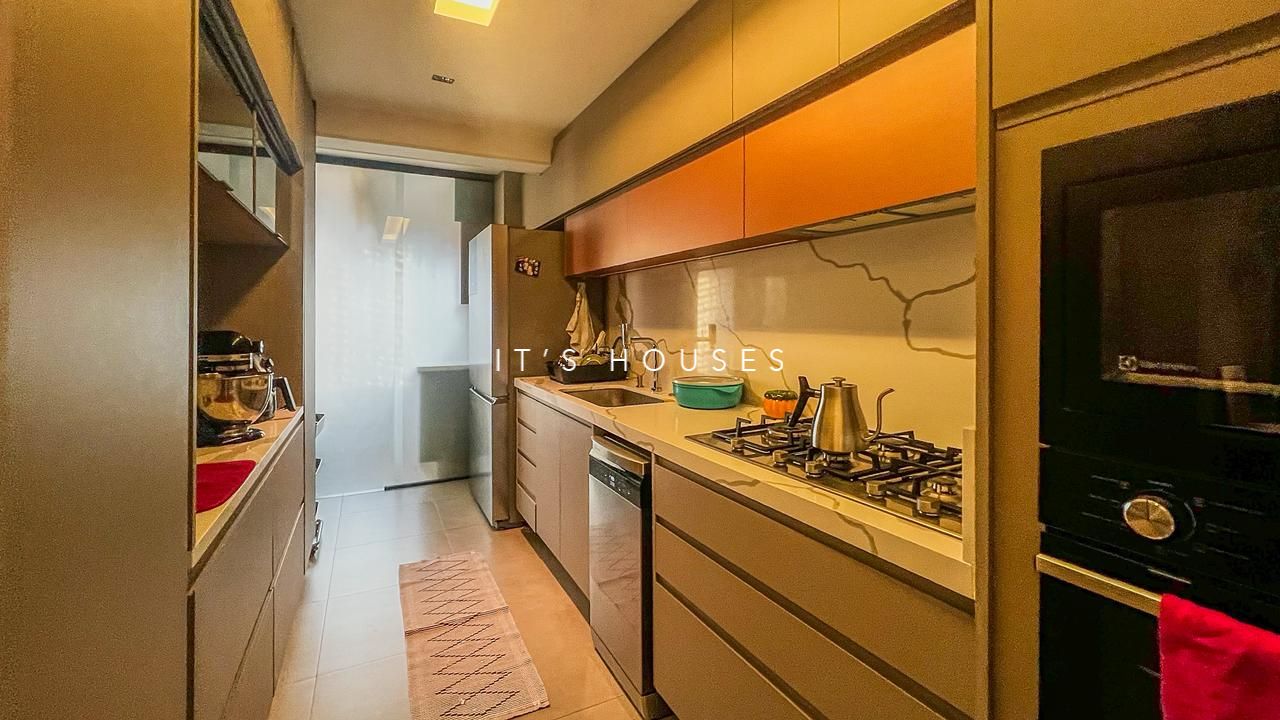 Sala de estar apartamento à venda em Level Alphaville, Alphaville, Barueri — 3 suítes, 123 m² — imagem 2 de 13