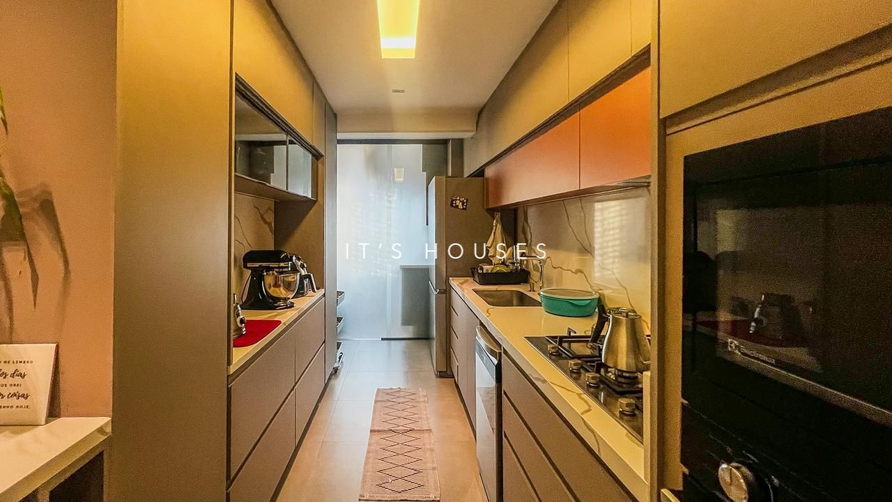 Cozinha e área gourmet apartamento à venda em Level Alphaville, Alphaville, Barueri — 3 suítes, 123 m² — imagem 3 de 13