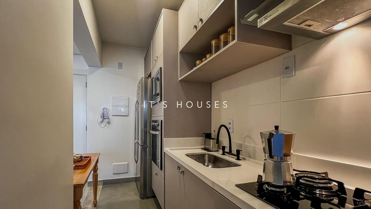 Cozinha e área gourmet apartamento à venda em Wave Alphaville, Alphaville, Barueri — 1 suíte, 70 m² — imagem 3 de 12