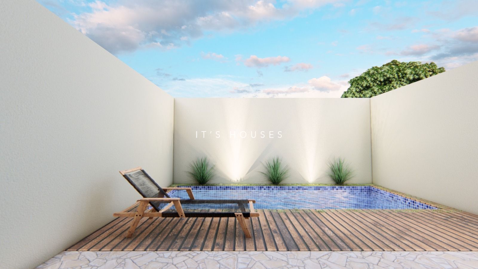 Piscina e área externa casa à venda em Villas do Jaguari, Alphaville, Santana de Parnaíba — 1 suíte, 170 m² — imagem 5 de 10