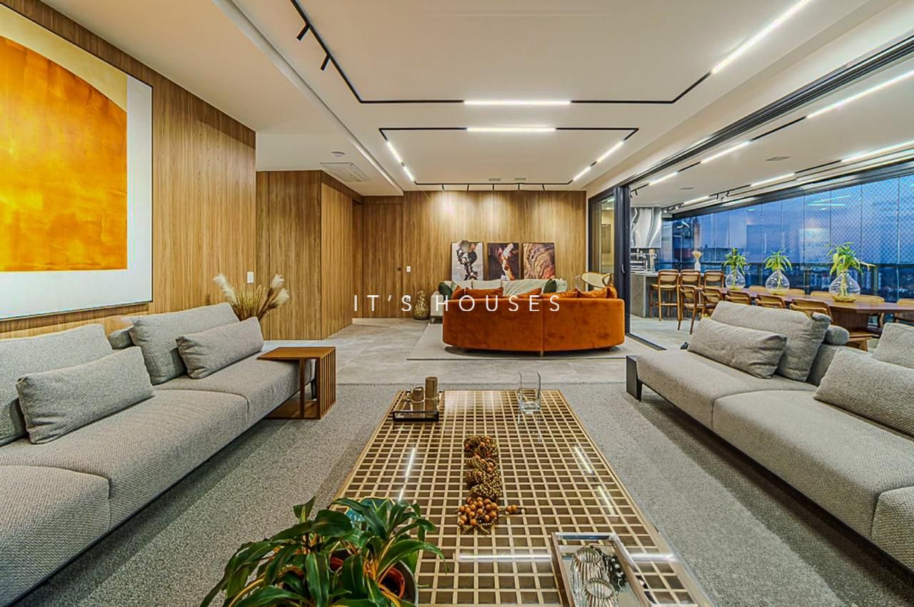 Área de convivência apartamento à venda em Canvas Alphaville, Alphaville, Barueri — 4 suítes, 344 m² — imagem 6 de 9