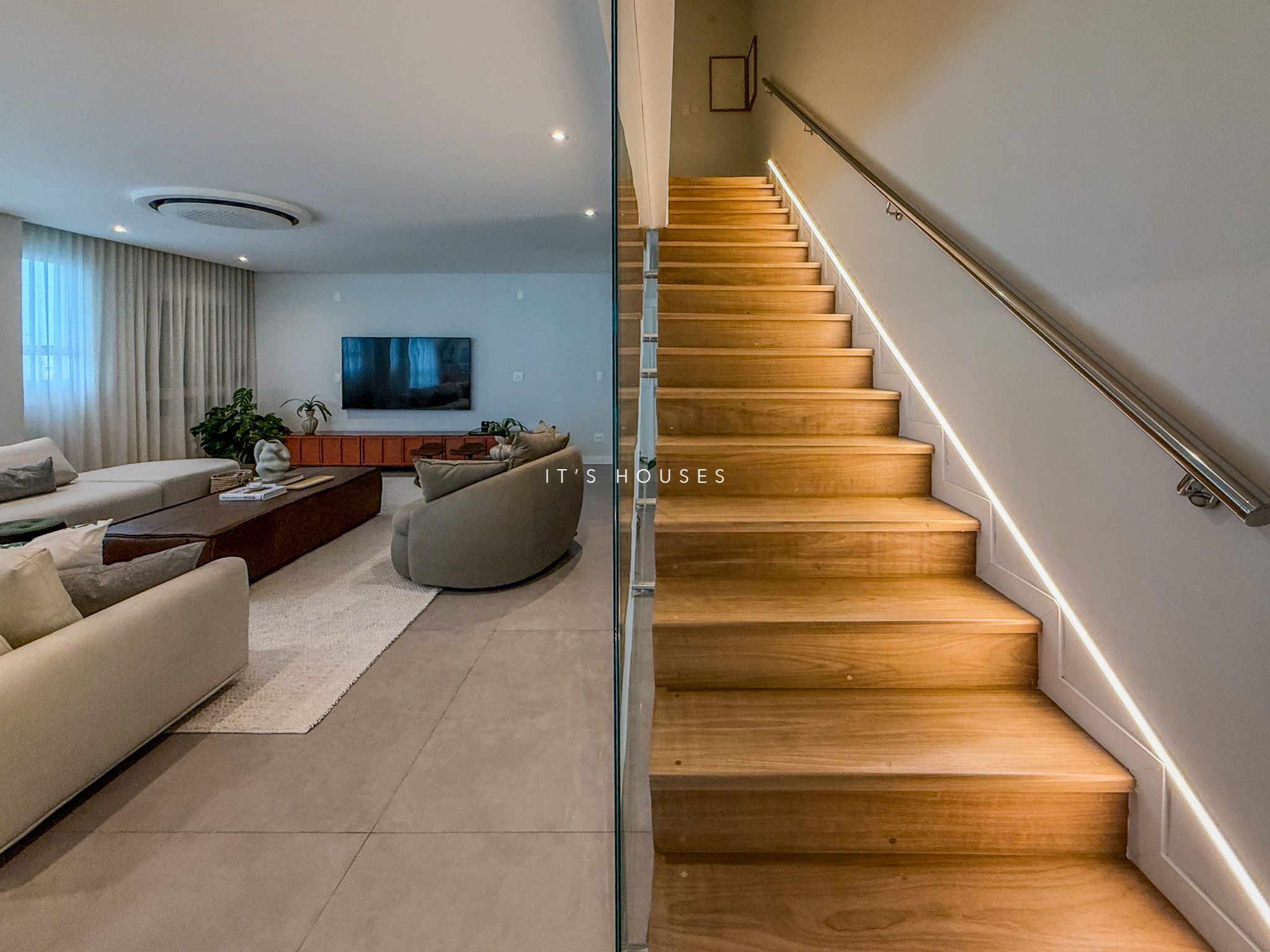 Área de convivência apartamento à venda em Edificio Vogue, Alphaville, Barueri — 5 suítes — imagem 6 de 46