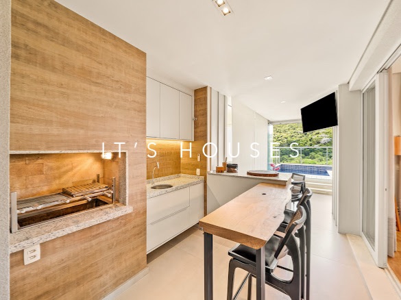 Cozinha e área gourmet apartamento à venda em Condominio Penthouses, Alphaville, Santana de Parnaíba — 3 suítes, 280 m² — imagem 3 de 33